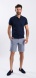 Blue Shorts with Small Pattern