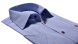 Blue casual short sleeved shirt