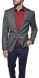 Checkered wool blazer