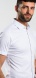 Biela Extra Slim Fit strečová košeľa s krátkym rukávom
