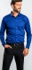 Modrá strečová Extra Slim Fit košeľa s nekrčivou úpravou