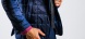 Dark blue padded blazer