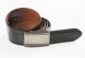 Reversible leather belt with easy fix buckle