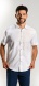 White Extra Slim Fit short sleeved shirt