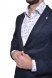 Blue unstructured blazer