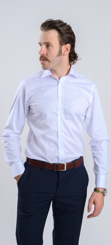 Biela Slim Fit košeľa