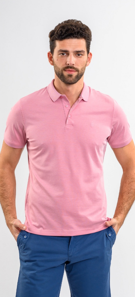 Pink polo shirt