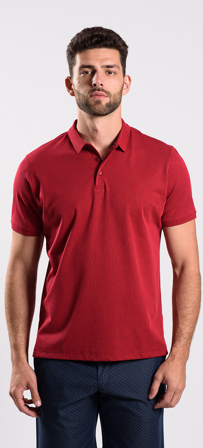 Red polo shirt - Polo shirts - E-shop | alaindelon.co.uk