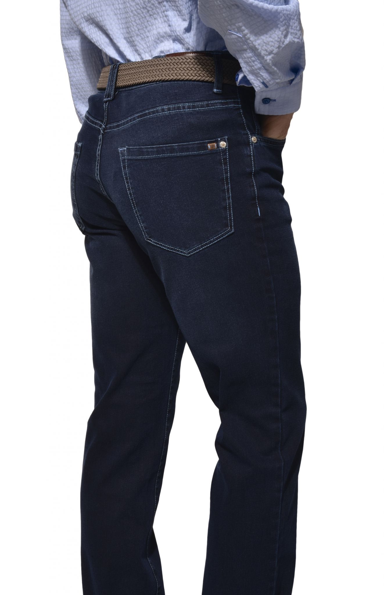 Dark blue jeans - Trousers - E-shop | alaindelon.co.uk
