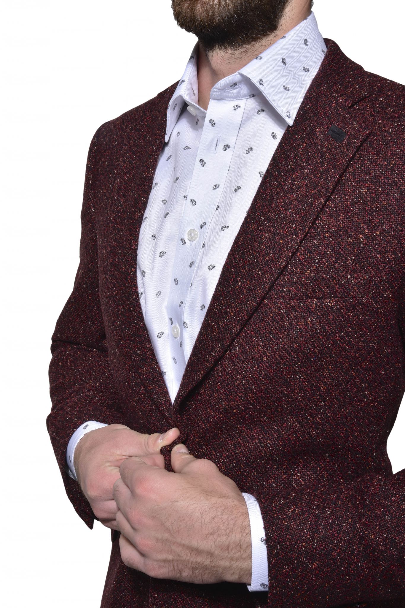 LIMITED EDITION burgundy blazer - Blazers - E-shop | alaindelon.co.uk