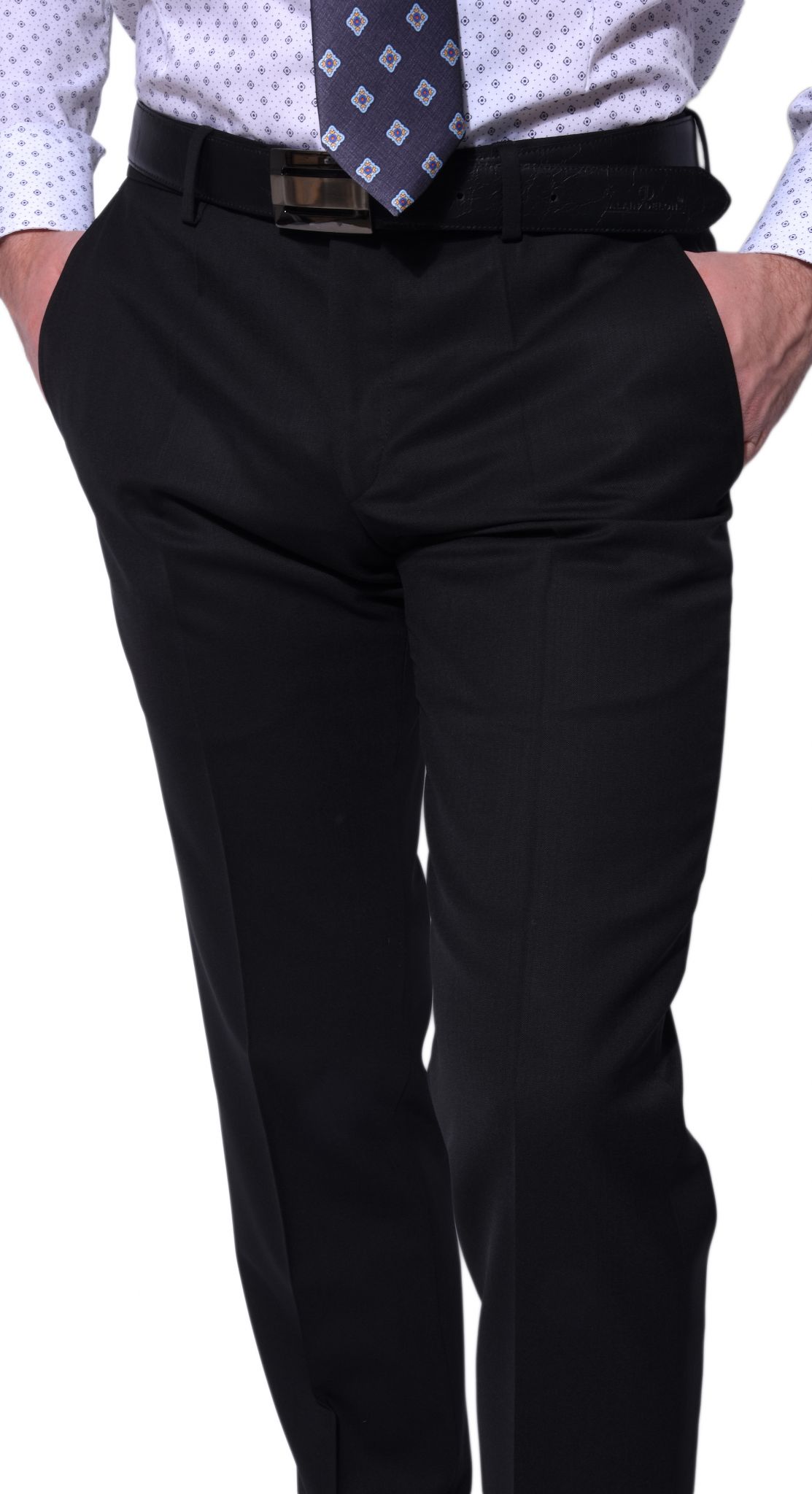 Black formal trousers - Trousers - E-shop | alaindelon.co.uk