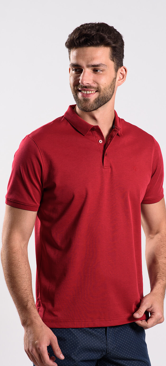Red polo shirt - Polo shirts - E-shop | alaindelon.co.uk